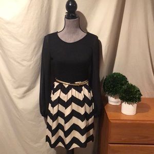 Black and white dress